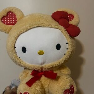 Hello Kitty Bear Costume Plush with Red Accents
